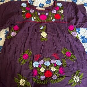 Siren xx Mexican embroidered top